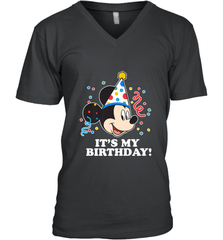 Disney Mickey Mouse It�s My Birthday Men's V-Neck Men's V-Neck - FordPhuMy