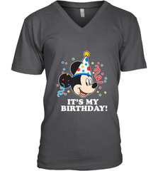 Disney Mickey Mouse It�s My Birthday Men's V-Neck Men's V-Neck - FordPhuMy