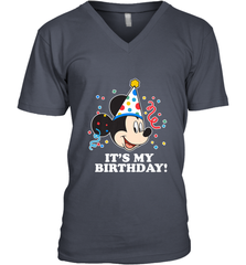 Disney Mickey Mouse It�s My Birthday Men's V-Neck Men's V-Neck - FordPhuMy