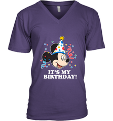 Disney Mickey Mouse It�s My Birthday Men's V-Neck Men's V-Neck - FordPhuMy