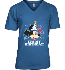 Disney Mickey Mouse It�s My Birthday Men's V-Neck Men's V-Neck - FordPhuMy