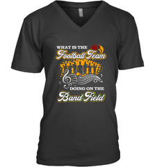 Marching Band Shirt What Is The Football Team Doing on Field Men's V-Neck Men's V-Neck - FordPhuMy