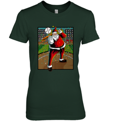 Baseball Santa Ugly Christmas Sports Graphic Print Design Women's Premium T-Shirt Women's Premium T-Shirt - FordPhuMy