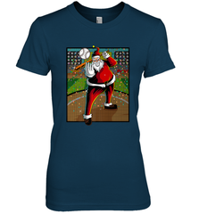 Baseball Santa Ugly Christmas Sports Graphic Print Design Women's Premium T-Shirt Women's Premium T-Shirt - FordPhuMy