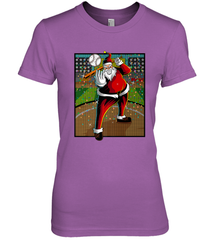 Baseball Santa Ugly Christmas Sports Graphic Print Design Women's Premium T-Shirt Women's Premium T-Shirt - FordPhuMy
