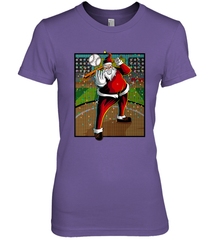 Baseball Santa Ugly Christmas Sports Graphic Print Design Women's Premium T-Shirt Women's Premium T-Shirt - FordPhuMy