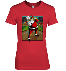 Baseball Santa Ugly Christmas Sports Graphic Print Design Women's Premium T-Shirt Women's Premium T-Shirt - FordPhuMy