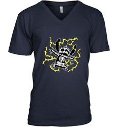 Disney Stitch Skeleton Halloween Men's V-Neck