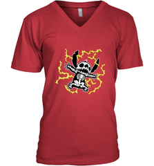 Disney Stitch Skeleton Halloween Men's V-Neck Men's V-Neck - FordPhuMy