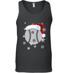 Baseball Ball Christmas Santa Hat Snowflakes Gift  Baseball Men's Tank Top