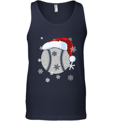 Baseball Ball Christmas Santa Hat Snowflakes Gift  Baseball Men's Tank Top Men's Tank Top - FordPhuMy