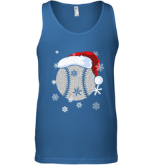 Baseball Ball Christmas Santa Hat Snowflakes Gift  Baseball Men's Tank Top Men's Tank Top - FordPhuMy