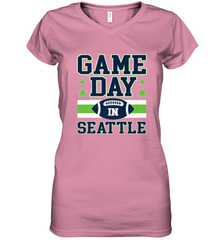 NFL Seattle Wa. Game Day Football Home Team Women's V-Neck T-Shirt Women's V-Neck T-Shirt - FordPhuMy