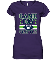 NFL Seattle Wa. Game Day Football Home Team Women's V-Neck T-Shirt Women's V-Neck T-Shirt - FordPhuMy