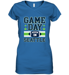 NFL Seattle Wa. Game Day Football Home Team Women's V-Neck T-Shirt Women's V-Neck T-Shirt - FordPhuMy