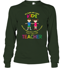 They Call Me Teacher School Kids Fun Appreciation Long Sleeve T-Shirt Long Sleeve T-Shirt - FordPhuMy
