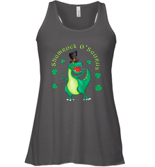 T Rex Dinosaur St. Patrick's Day Irish Funny Women's Racerback Tank Women's Racerback Tank - FordPhuMy