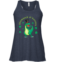T Rex Dinosaur St. Patrick's Day Irish Funny Women's Racerback Tank Women's Racerback Tank - FordPhuMy