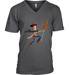 Disney PIXAR Toy Story Halloween Woody Men's V-Neck Men's V-Neck - FordPhuMy
