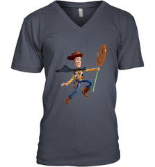 Disney PIXAR Toy Story Halloween Woody Men's V-Neck Men's V-Neck - FordPhuMy