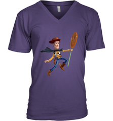 Disney PIXAR Toy Story Halloween Woody Men's V-Neck Men's V-Neck - FordPhuMy
