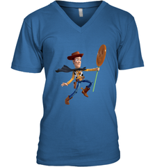 Disney PIXAR Toy Story Halloween Woody Men's V-Neck Men's V-Neck - FordPhuMy