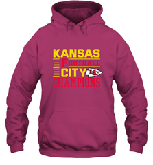 Kansas City Football Champions Vintage KC Distressed Gift Hooded Sweatshirt Hooded Sweatshirt - FordPhuMy