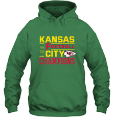 Kansas City Football Champions Vintage KC Distressed Gift Hooded Sweatshirt Hooded Sweatshirt - FordPhuMy