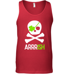 St. Patricks Day Irish Pirate Skull and Cross bones Men's Tank Top Men's Tank Top - FordPhuMy