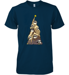 Merry Christmas Merry Slothmas Sloth Christmas Tree Xmas Men's Premium T-Shirt Men's Premium T-Shirt - FordPhuMy