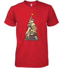Merry Christmas Merry Slothmas Sloth Christmas Tree Xmas Men's Premium T-Shirt Men's Premium T-Shirt - FordPhuMy
