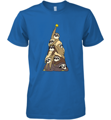 Merry Christmas Merry Slothmas Sloth Christmas Tree Xmas Men's Premium T-Shirt Men's Premium T-Shirt - FordPhuMy