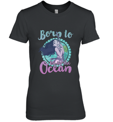 Disney Moana Born To Be In The Ocean Painted Women's Premium T-Shirt