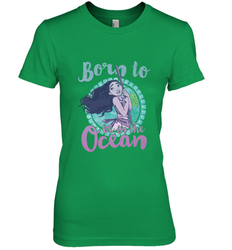 Disney Moana Born To Be In The Ocean Painted Women's Premium T-Shirt