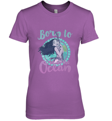 Disney Moana Born To Be In The Ocean Painted Women's Premium T-Shirt Women's Premium T-Shirt - FordPhuMy