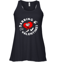 Dabbing Heart For Valentine's Day Art Graphics Heart Gift Women's Racerback Tank Women's Racerback Tank - FordPhuMy