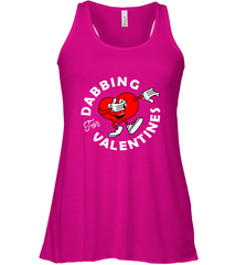 Dabbing Heart For Valentine's Day Art Graphics Heart Gift Women's Racerback Tank Women's Racerback Tank - FordPhuMy