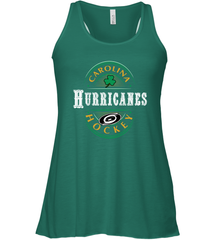 Carolina Hurricanes Fanatics St. Patrick's Day Forever Lucky Women's Racerback Tank Women's Racerback Tank - FordPhuMy