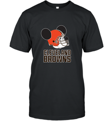 Nfl Cleveland Browns Mickey Mouse Team Men's T-Shirt