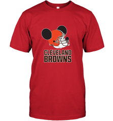Nfl Cleveland Browns Mickey Mouse Team Men's T-Shirt Men's T-Shirt - FordPhuMy