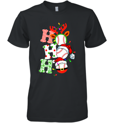 HO HO HO Baseball Santa Hat Christmas Men's Premium T-Shirt