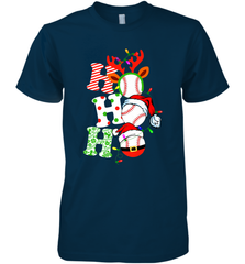 HO HO HO Baseball Santa Hat Christmas Men's Premium T-Shirt Men's Premium T-Shirt - FordPhuMy