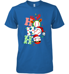 HO HO HO Baseball Santa Hat Christmas Men's Premium T-Shirt Men's Premium T-Shirt - FordPhuMy