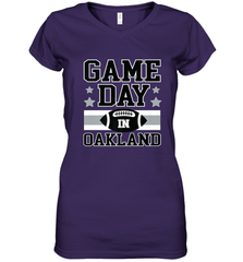 NFL Oakland Game Day Football Home Team Women's V-Neck T-Shirt Women's V-Neck T-Shirt - FordPhuMy