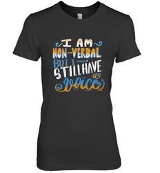 Special Needs NonVerbal Autism Awesome Women's Premium T-Shirt