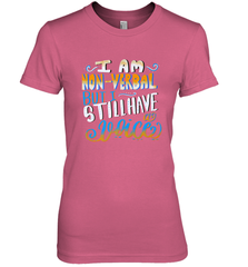 Special Needs NonVerbal Autism Awesome Women's Premium T-Shirt Women's Premium T-Shirt - FordPhuMy