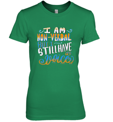 Special Needs NonVerbal Autism Awesome Women's Premium T-Shirt