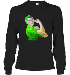 Rosie The Riveter St Patricks Day Long Sleeve T-Shirt