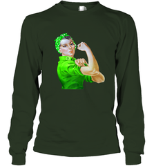 Rosie The Riveter St Patricks Day Long Sleeve T-Shirt Long Sleeve T-Shirt - FordPhuMy