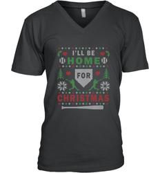 Premium Baseball Ugly Christmas Sweater Pattern Men's V-Neck